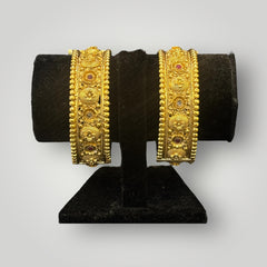 Antique Gold-Plated Bangles