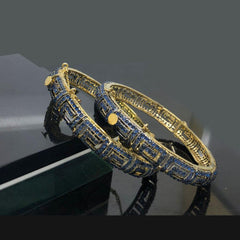 Royal Blue Greek Bangles