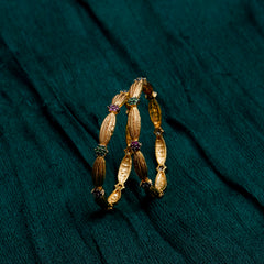 Gold plated bangles