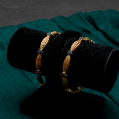 Gold plated bangles