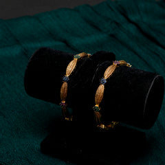 Gold plated bangles