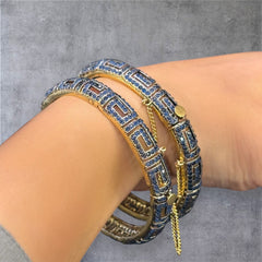 Royal Blue Greek Bangles