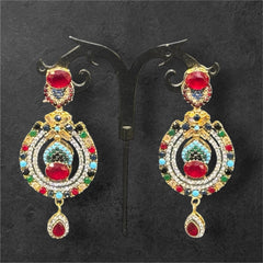 Multicolor Chandbali Earrings