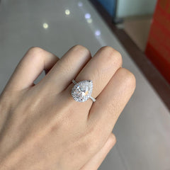 Pear-Cut Halo Engagement Ring