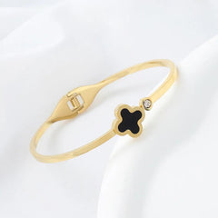 Gold bangle bracelet