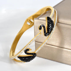 Gold bangle bracelet