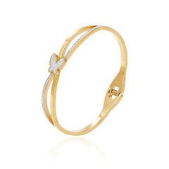 Gold bangle bracelet