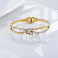 Gold bangle bracelet