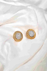 Emerald Spark Gold - Plated Earings