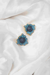 Turquoise Bloom Gold Plated Earings